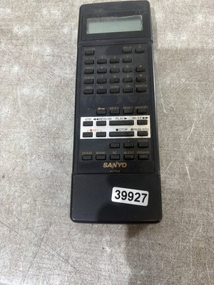 Sanyo Fernbedienung für Videorecorder A07914 schwarz mit LCD Display Wiedergabe