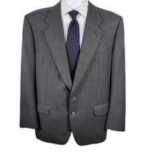 Canali Blazer Sportcoat 42R Gray Microcheck Business Dinner