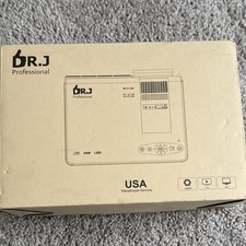 DR. J Professional LED Home Theater Projector White HDMI USB VGA AV TF Desktop