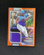 2026 Topps Series 1 Orange #116 Yanquiel Fernandez RC Rookie Relic 1/25 QI95