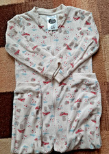 Baby Kleinkind Schlafanzug mit Rei&szlig;verschluss, Gr. 86/92, Unisex