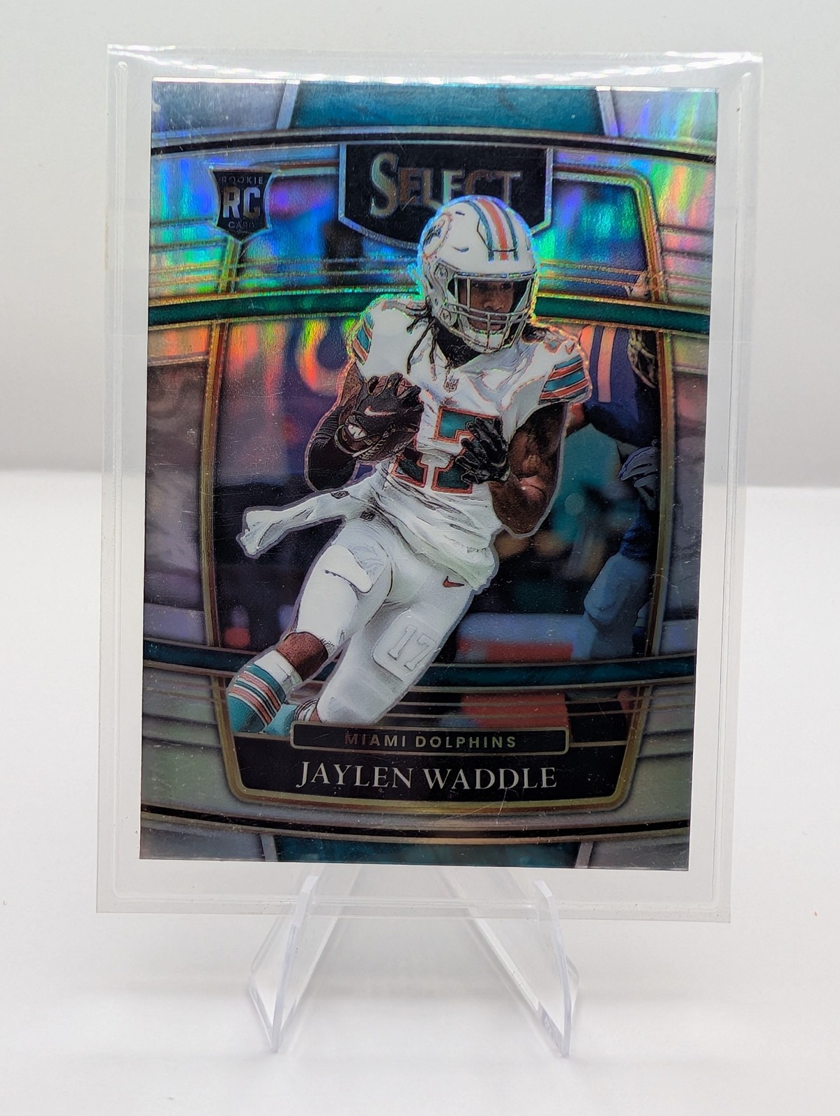 2021 Panini Select #48 Jaylen Waddle Silver Prizm
