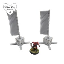 Nippon Saga Sashimono - Samurai 28mm Wargaming 3D Printed