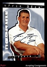 1994-95 Be A Player Autographs #2 Adam Foote ON CARD AUTO