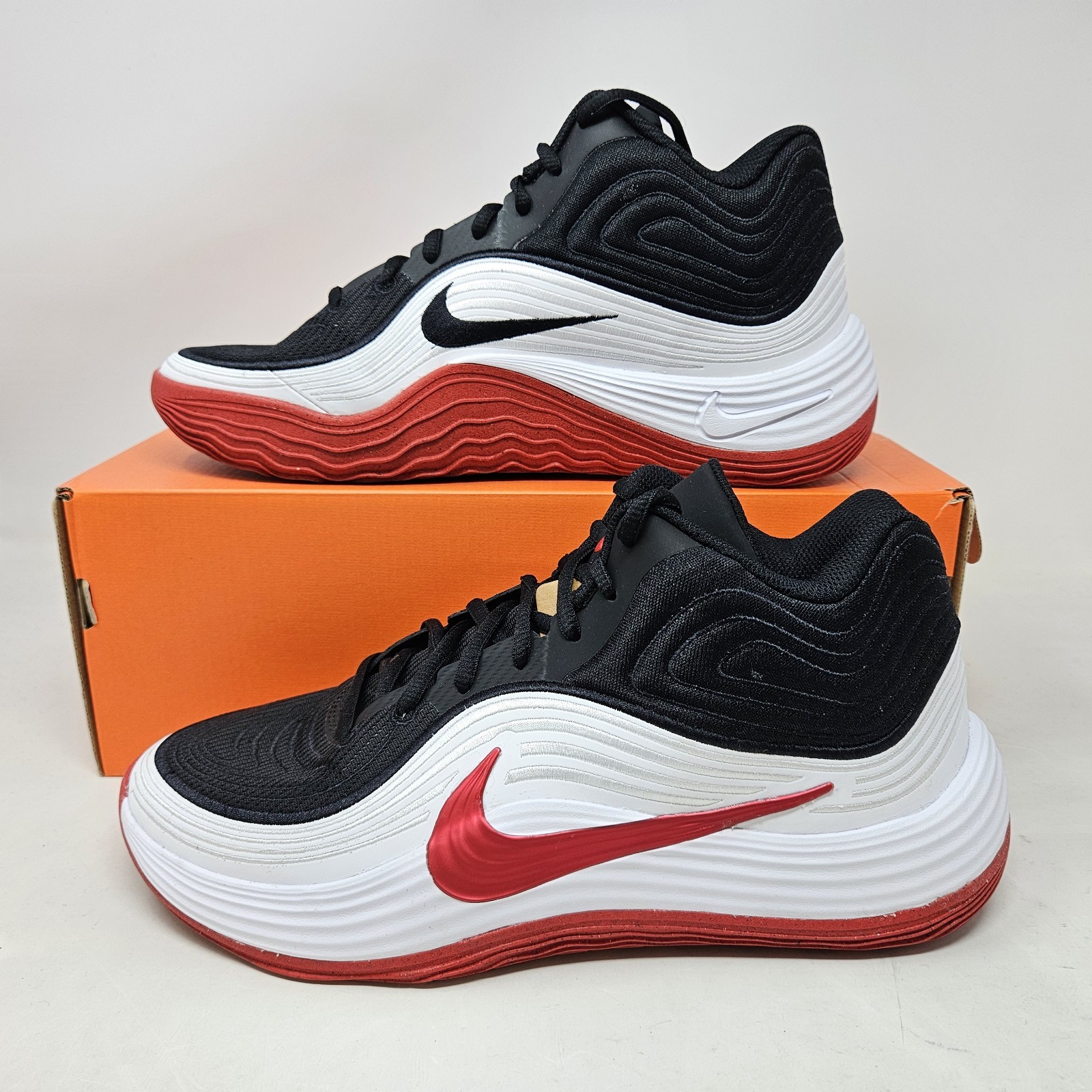 Nike Precision 8 Mid 'Black Red' Basketball Shoes / IH1105 003 / Men's Size 11.5