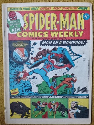 Spider-Man Comic Weekly # 26 Marvel UK comics, August 4th 1973 