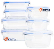 Amazon Basics Glass Food Storage Containers And Leakproof Lids 14-Piece Set