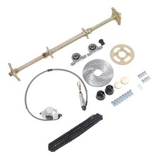 Go Kart Rear Live Axle Kit Drift Trike Rear Live Axle Kit 32in 7.5in Brake Disc