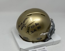 Michael Floyd Signed Autographed  Notre Dame Fighting Irish Mini Helmet Yard JSA