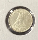 1964 Canada 10 Cents Dime 0.8000 Silver ASW 0.06 Oz Coin Free Shipping