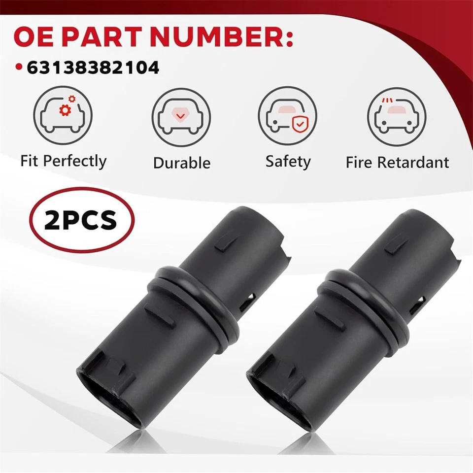 2pcs Bulb Socket Kit #63138382104 Fit for BMW MINI E46 E60 E61 E63 E64 E83 E53 - Image 3 of 4