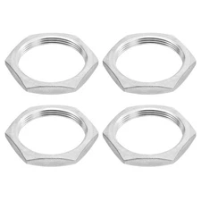 G2 Pipe Hex Thin Lock Nut, Locknut Female for Plumbing Stainless Steel 4Pcs