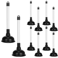 10 Pcs Toilet Plungers Bulk 11.4 Inch Bathroom Bowl Brush Plungers Drain Pump...