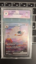 Charizard Ex 199/165 151 GRAAD 9 Rara Secret Ultra Full Art Pokemon ITA