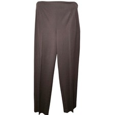 Talbots Petites Womens Brown Straight Leg Dress Pants Sz 16P Career Trousers