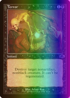 MTG Magic the Gathering Terror (312/521) Dominaria Remastered NM FOIL- Retro
