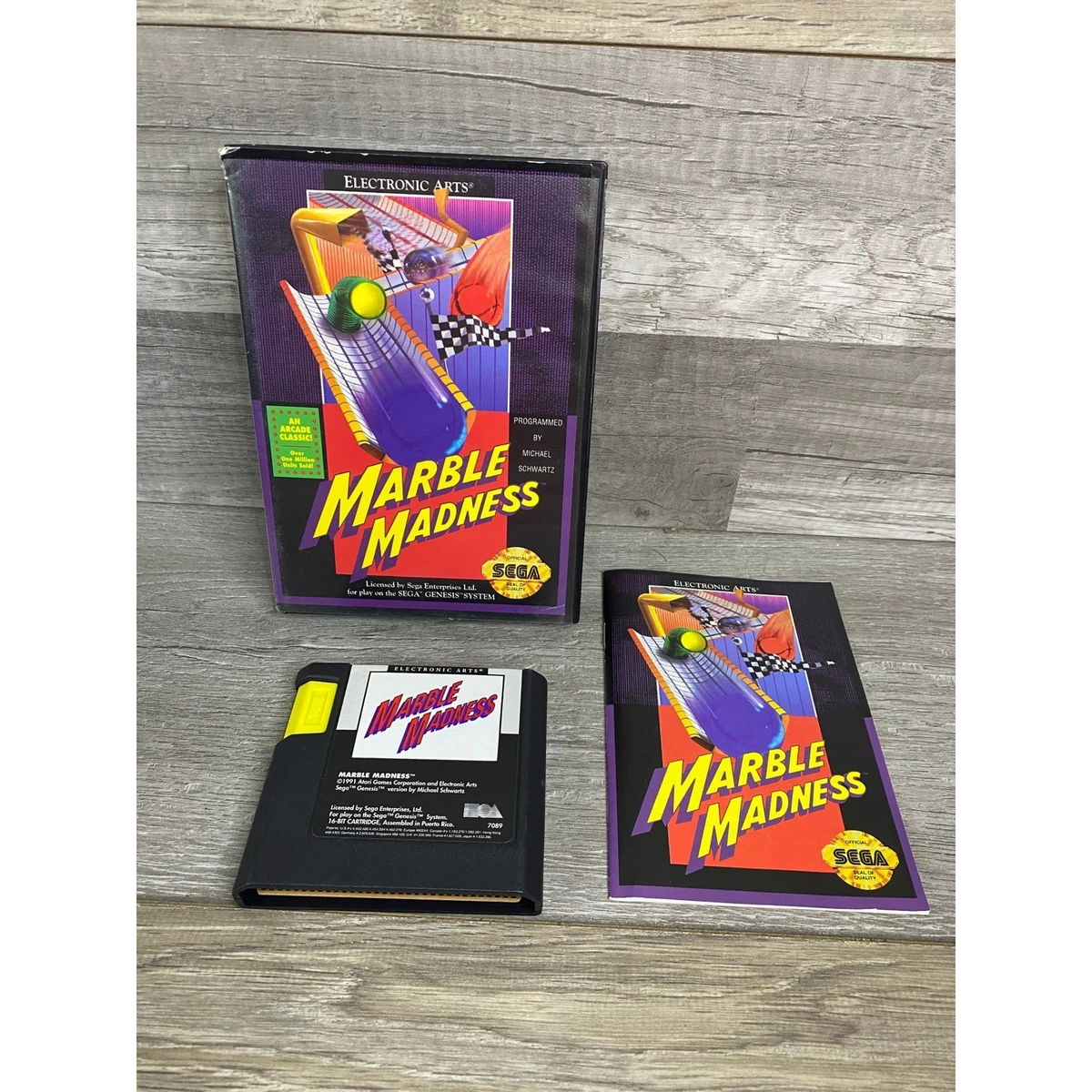 Carte Panini N°51 Marble Madness Sega Master System – 1991 – VF
