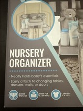 LA Baby Diaper Caddy and Nursery Organizer for Baby's Essentials - Gray