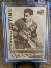 2025 ENGRAINED ICONS HOCKEY Jean Beliveau CARVED IN TIME Montreal Canadiens
