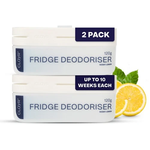 Clayr Fridge Freshener Gel 120g Twin Pack with Clip Hook 2 Pack or 4 Pack