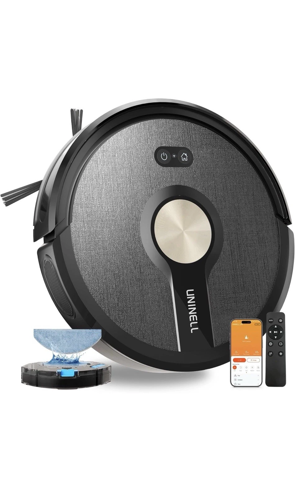 Robot Vacuum and Mop Combo,5000Pa Robotic Vacuum Cleaner,180mins Runtime Vacuum