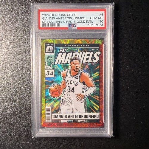 Giannis Antetokounmpo [Gold] #6 2024 Panini Donruss Optic Net Marvels card