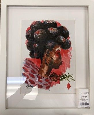 Jonathan Green Original art work  framed. From Porgy and Bess Costume Studies