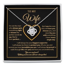 To My Wife Necklace, Gift For Wife, Anniversary Gift For Wife, Necklace For Wife