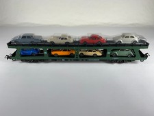 MARKLIN HO 4074, AUTO TRANSPORT with 8 AUTOS,...