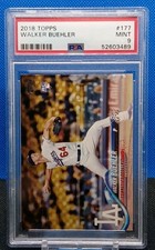 Walker Buehler RC PSA 9 2018 Topps #177 Los Angeles Dodgers Rookie