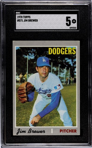 (SGC 5) 1970 Topps – Jim Brewer #571