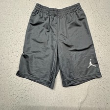 Nike Air Jordan Mesh Basketball Shorts Gray Youth Size L