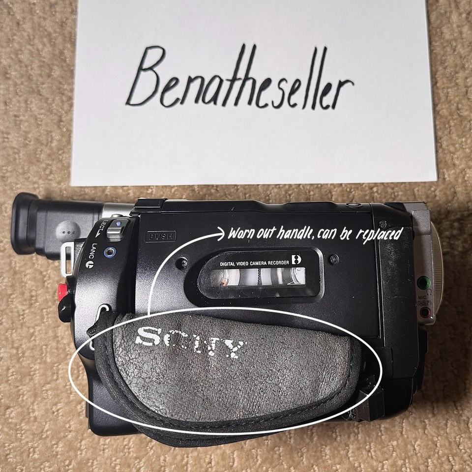 RARE Sony Handycam DCR-TRV320 NTSC Hi8 450x Digital 8 Video Camcorder WORKS - Image 4 of 4