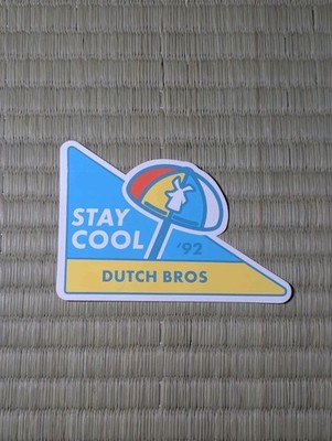 Dutch Bros Coffee Sticker Decal Stay Cool  92 Umbrella August 2019
