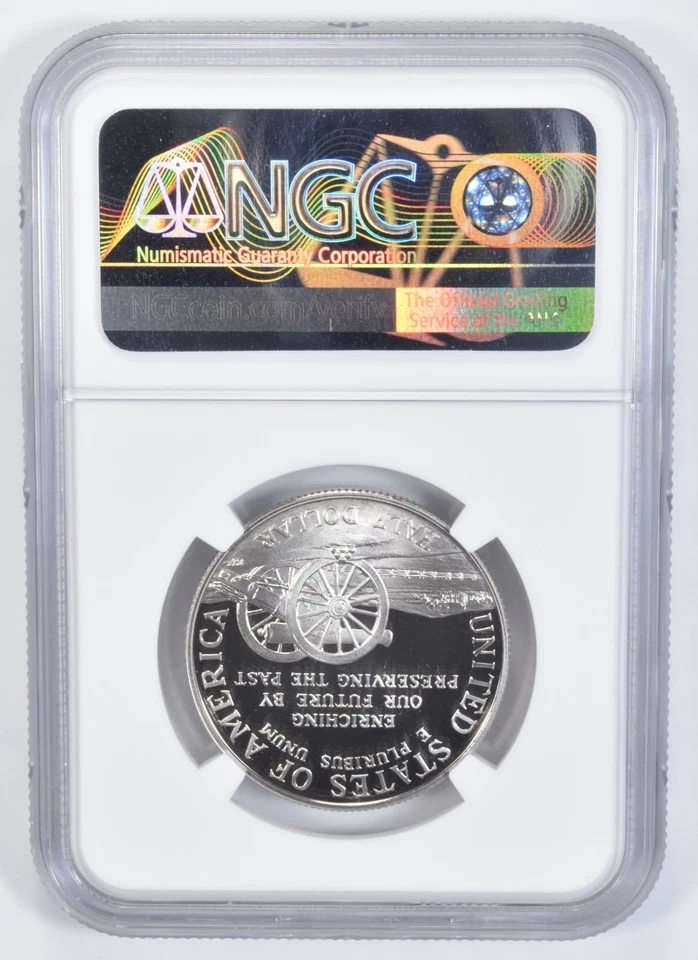 1995-S Civil War Battlefield Commemorative Half Dollar PF70 UC NGC *6857 - Image 2 of 4