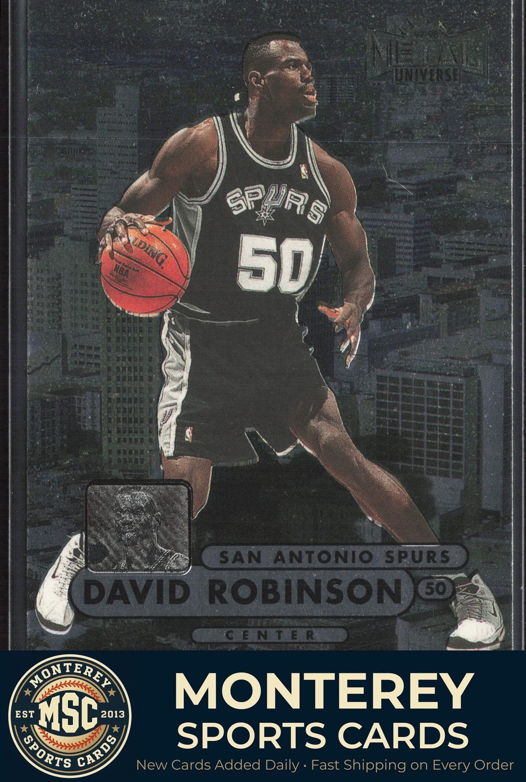 David Robinson 1997-98 Metal Universe Championship #84 San Antonio Spurs