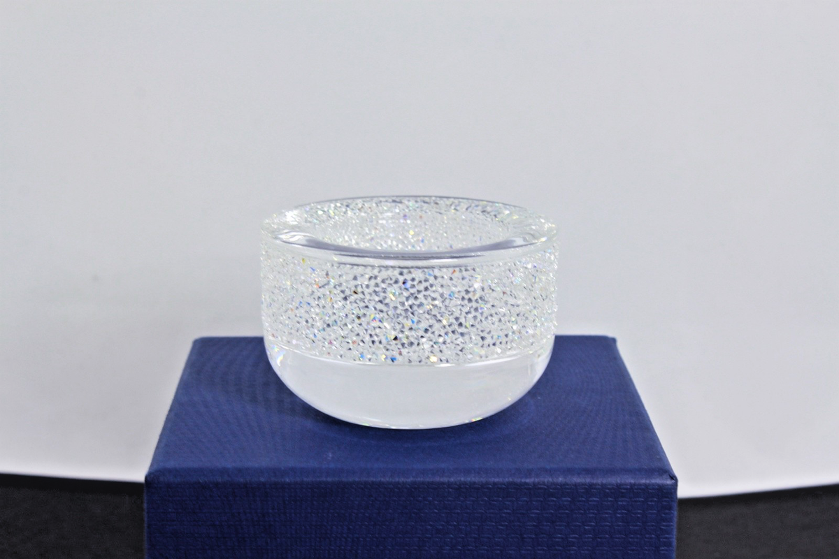 SWAROVSKI – SHIMMER TEA LIGHT HOLDER/VOTIVE IN CLEAR COLOR WITH