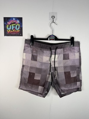 Quiksilver Shorts Herren W36 grau Digi Colour Block Board Surfen Schwimmen Urlaub Sommer