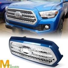 Fits 2016-2023 Toyota Tacoma Front Upper Grille Assembly Blazing Bluechrome Fits 2016-2023 Toyota Tacoma Front Upper Grille Assembly Blazing Bluechrome