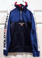 EUC Polo Ralph Lauren QuarterZip Logo S/P 8 KID BOYS OR GIRLS 1/4 Zip Pullover
