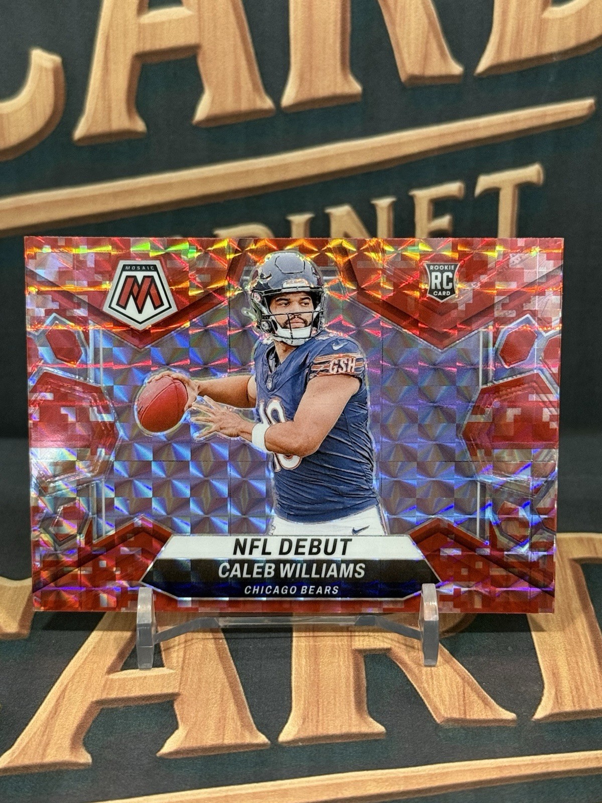 2024 Panini Mosaic - NFL Debut Caleb Williams #289 Red Mosaic Prizm (RC)