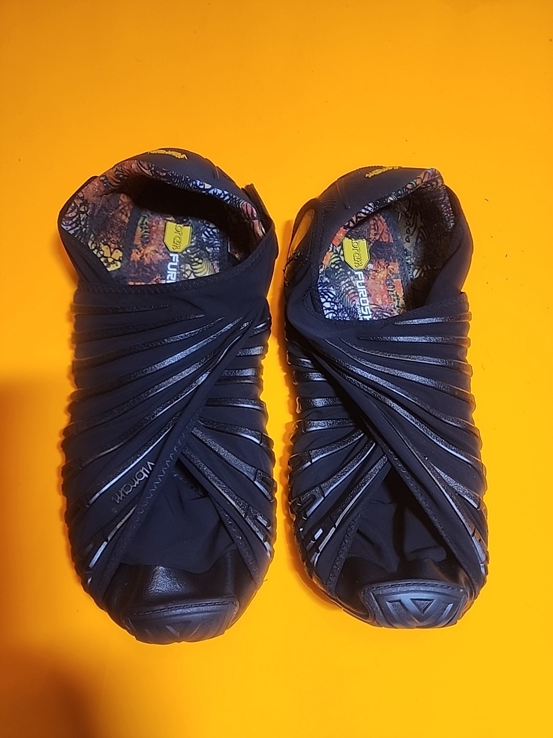 SAOLA Scarpe da uomo Furoshiki Wrapping Vibram suola taglia US 11 5 12 nere 18MAD06