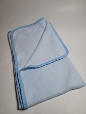 Vintage 1988 Silly Phillie Creations Blue 100% Cotton Baby Blanket USA Made