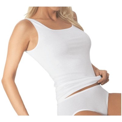 Pompadour Damen Unterhemd Intime Achselhemd Micro-Modal ohne Seitennaht Feinripp