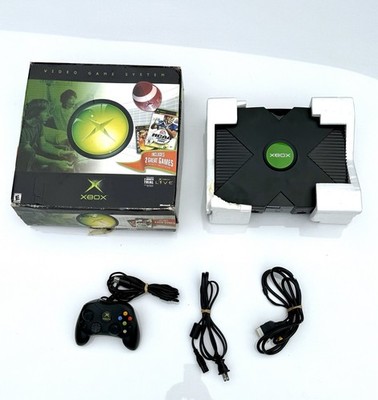 Xbox Original Console Complete in Box CIB Box Cleaned and Tested