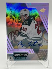 RYAN SUTER 2020-21 UPPER DECK SYNERGY #20 AUTOGRAPH /65 MINNESOTA WILD