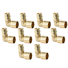 10 Pack 3/4" Pex A Female Sweat Elbow, 3/4 Expansion Female Sweat Elbow