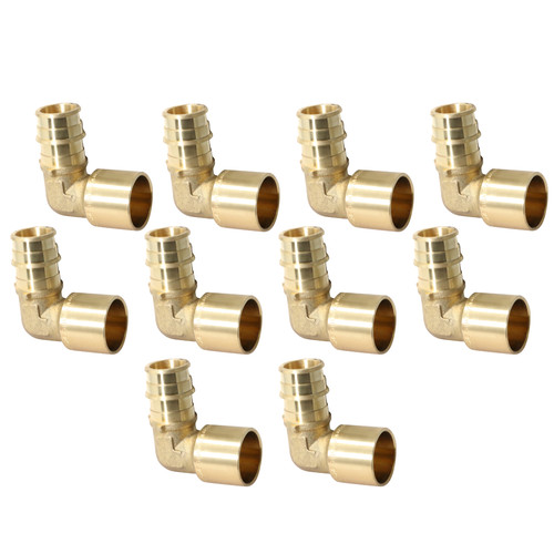 10 Pack 3/4" Pex A Female Sweat Elbow, 3/4 Expansion Female Sweat Elbow