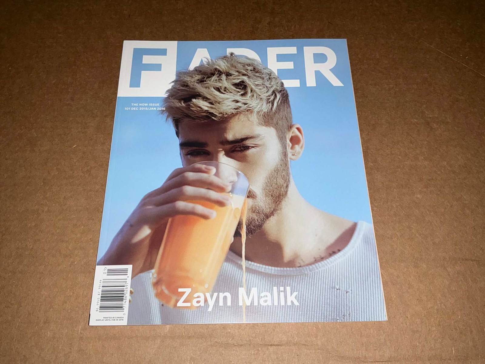 FADER MAGAZINE DECEMBER 2015-JANUARY 2016 ZAYN MALIK | eBay