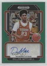 2022 Panini Prizm Draft Picks Freshman Signatures Green Dillon Mitchell Auto lz7